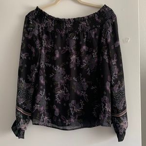 Love Stitch off the shoulder blouse